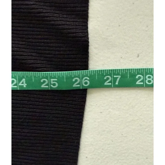 Women Black Open Knit Sweater Strappy Back Lightweight Long Sleeve Top Size Med - Picture 9 of 9